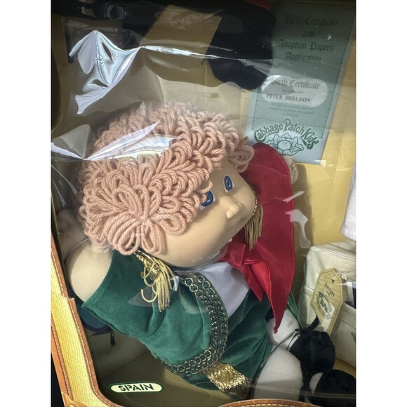 1985 Cabbage Patch Kids World Traveler Coleco “Peter Sheldon” Spain New, Opened - Picture 2 of 9